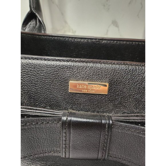 KATE SPADE New York Quinn Villabella Avenue Genuine Leather Purse Bow Tote Bag - Picture 2 of 10